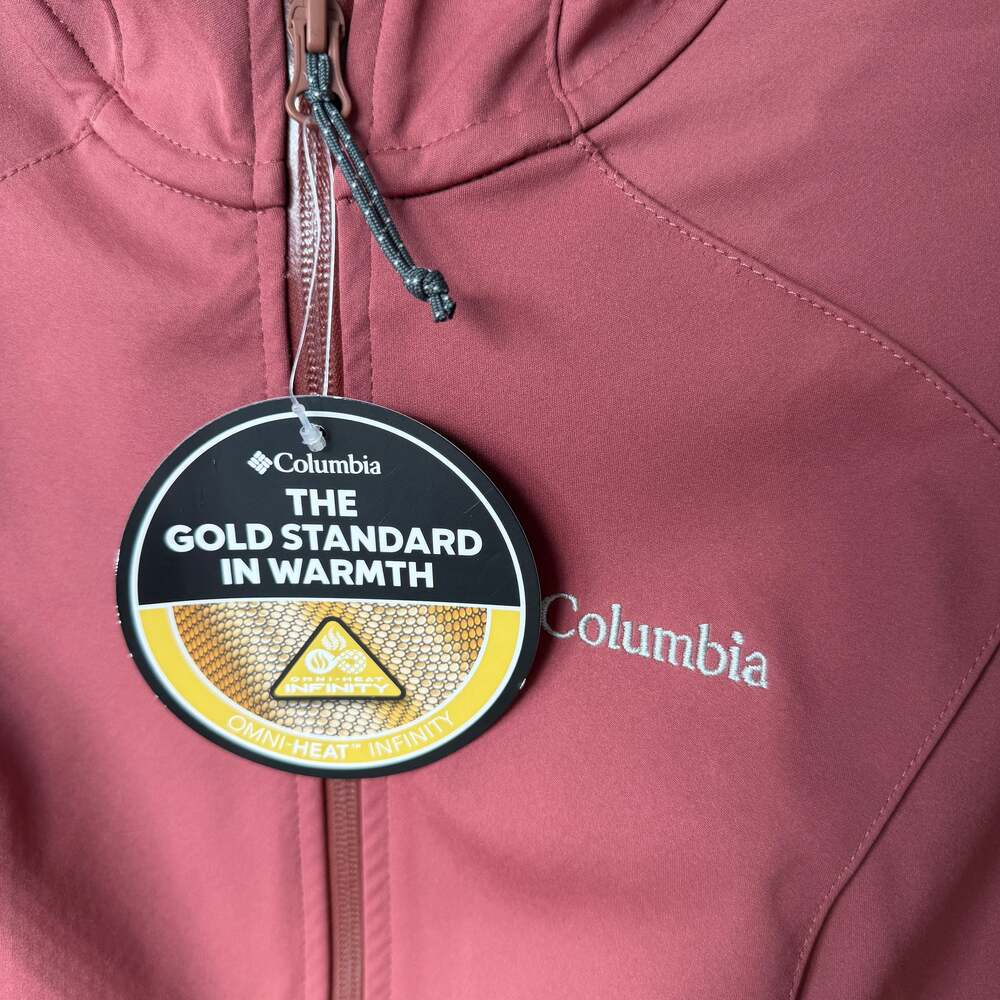 Columbia Women’s Omni-Heat Infinity Softshell Jacket – Burgundy / Mauve – Size M - Picture 9 of 9